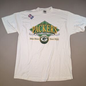 Vintage Green Bay Packers Shirt 1996 Super Bowl Champions Tultex Mens Size 2XL